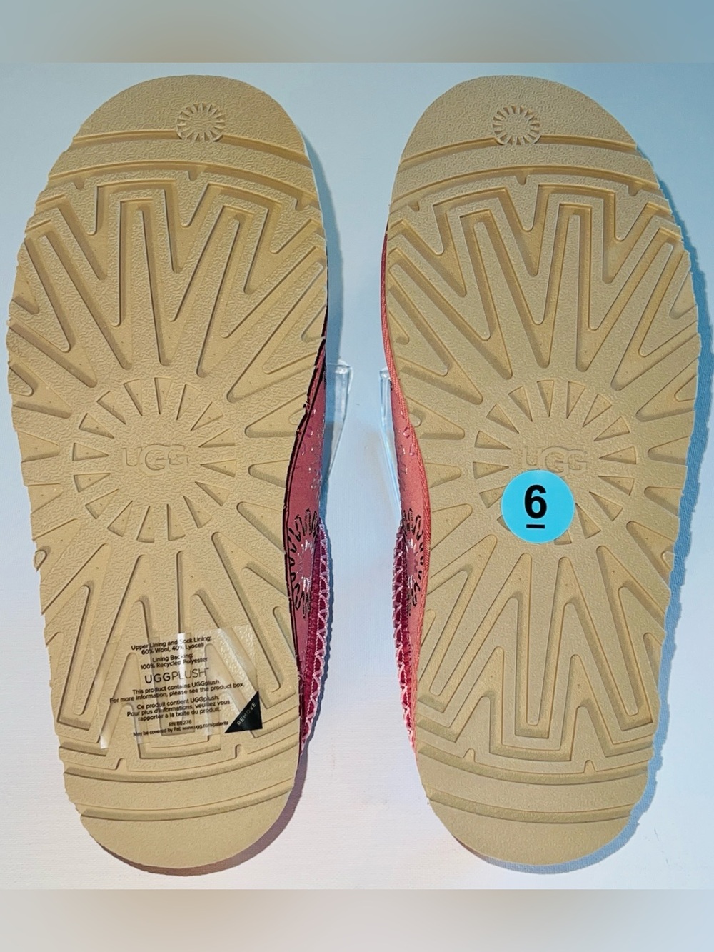 🆕 UGG Tazz Sun Stitch Logo Platform Clog Slippers Horizon Pink Women’s US 7.5/8 - Picture 6 of 16